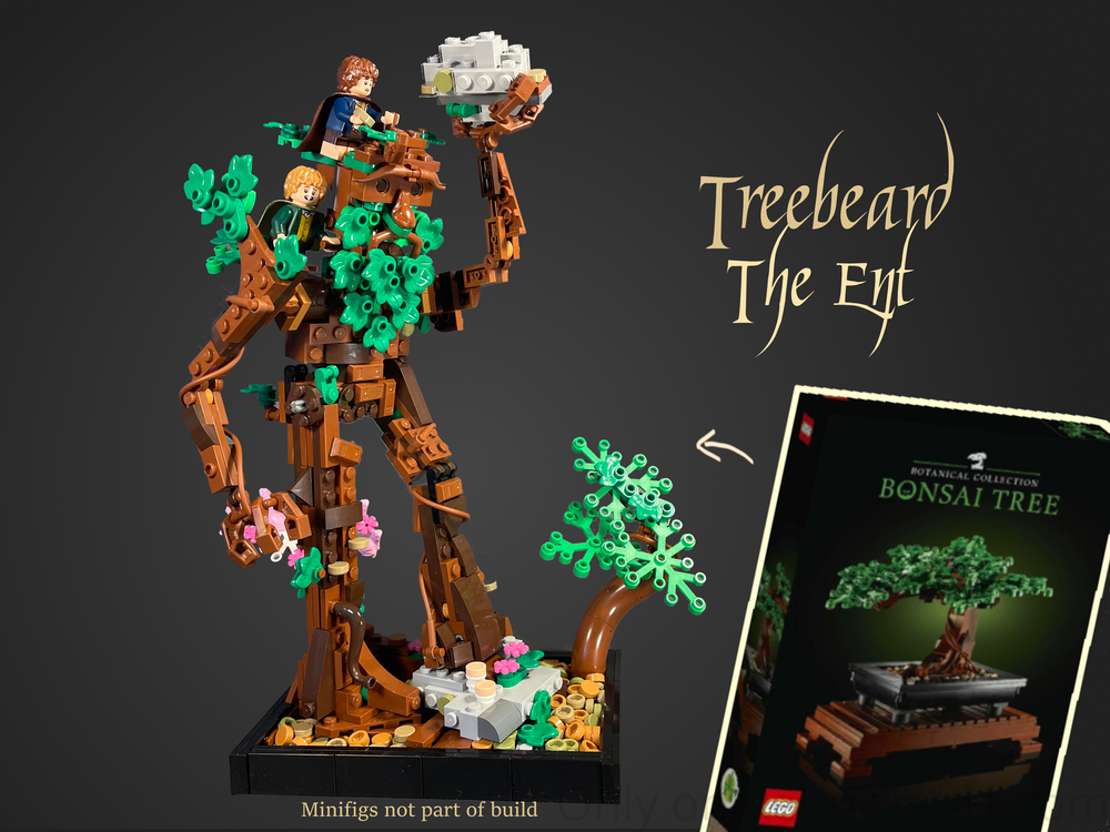 Rebrickable Vanestream Treebeard LEGO Botanicals 10281 Bonsai Tree alt build