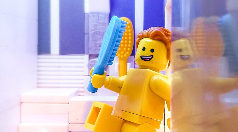Brick Pic of the Day: Shower time