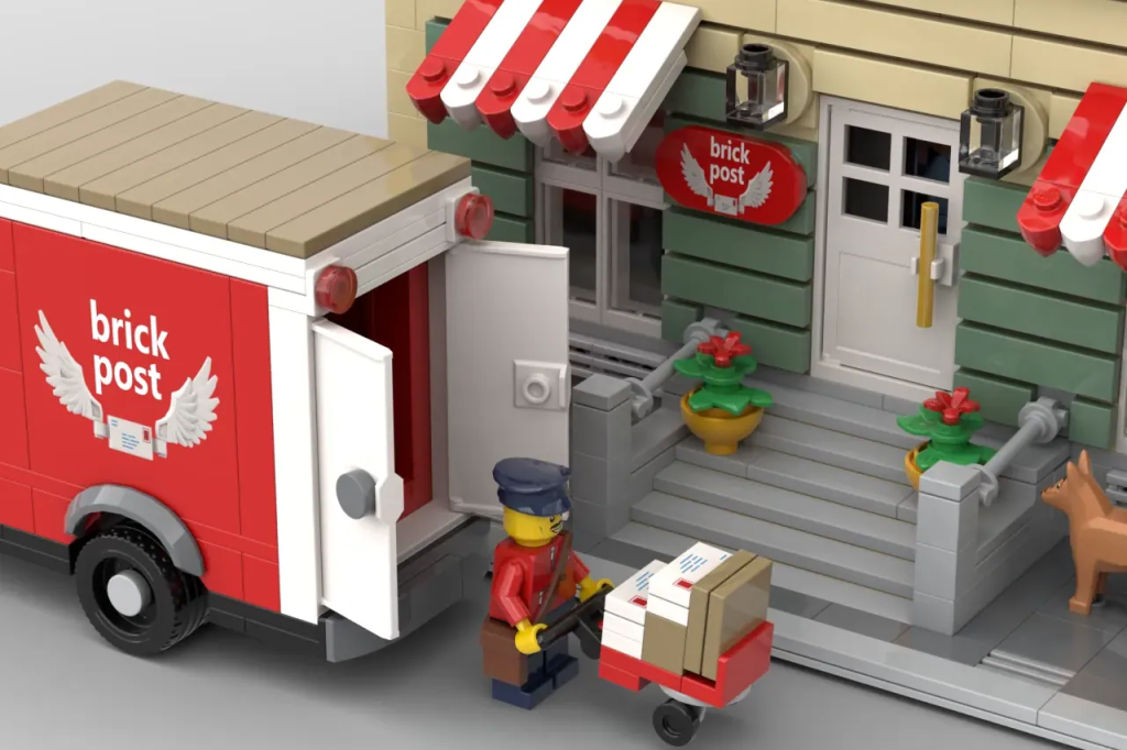 LEGO Ideas Modular Post Office in Neoclassical Style 2 1024x682
