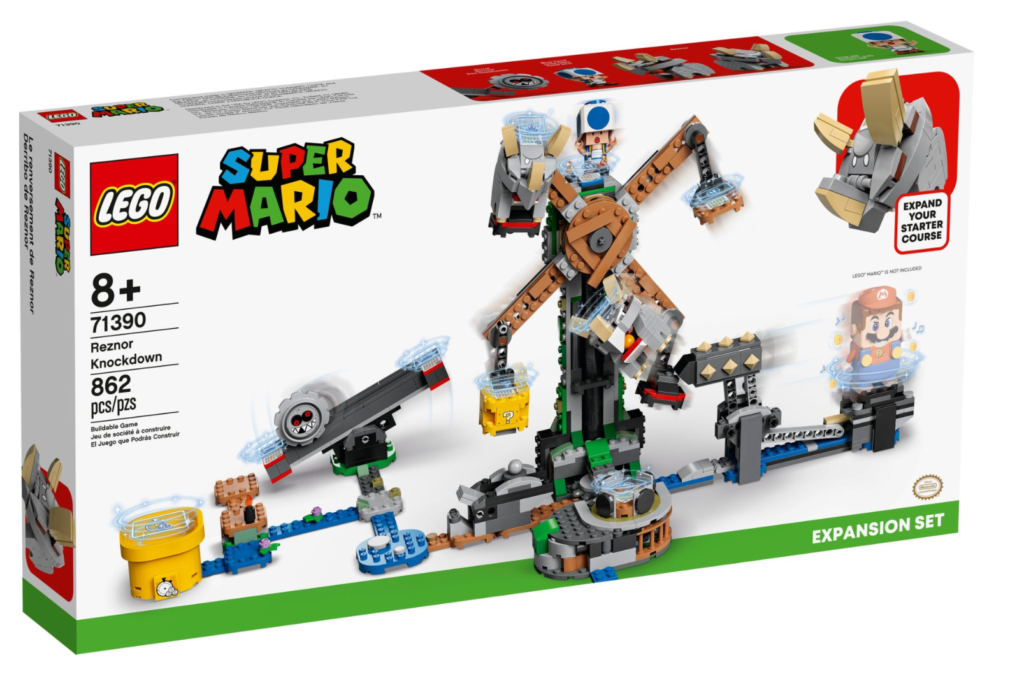 LEGO Super Mario 71390 Reznor Knockdown Expansion Set box