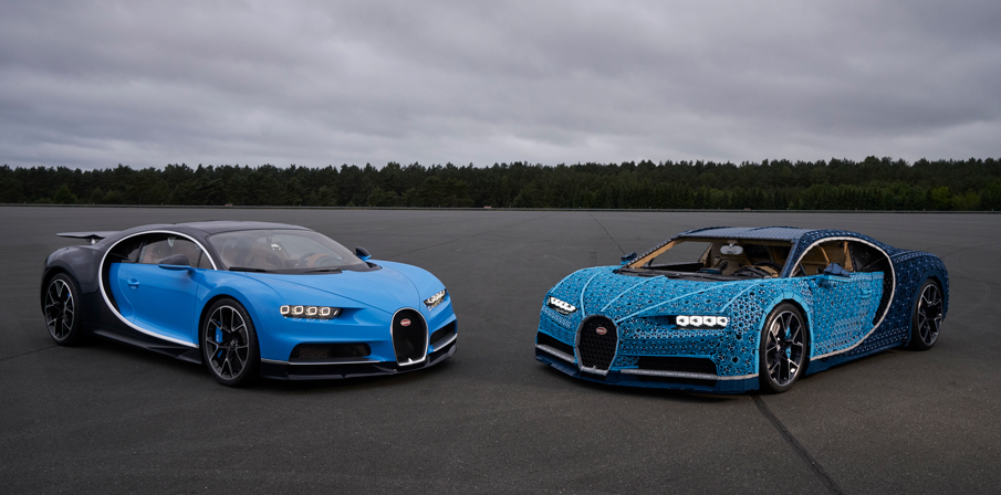 Driving a working LEGO Technic Bugatti Chiron