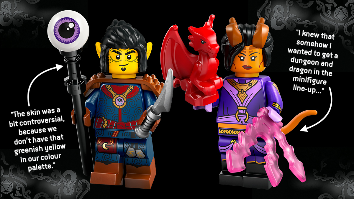 LEGO Dungeons & Dragons designer secrets: Gith Warlock and Tiefling Sorcerer