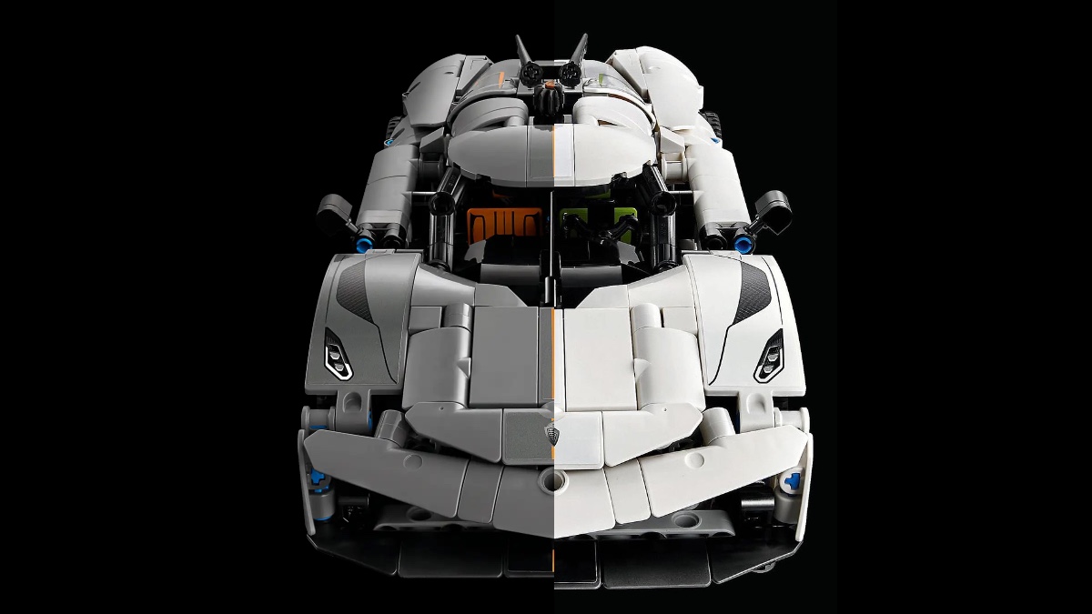 First look at LEGO Technic 42184 Koenigsegg Jesko Absolut White Hypercar