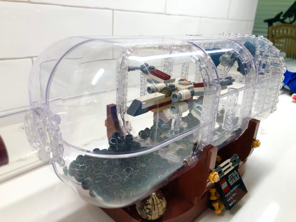 LEGO Star Wars ship in a bottle 2