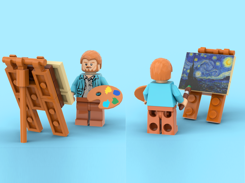 LEGO Ideas Vincent van Gogh The Starry Night 3