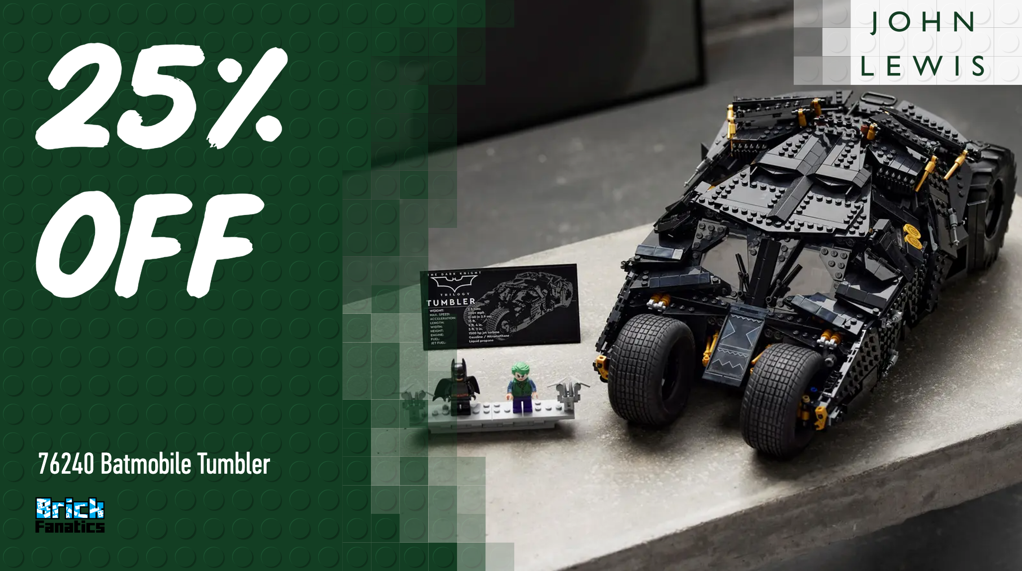 Back in stock: LEGO DC Batman Tumbler races back into the deals