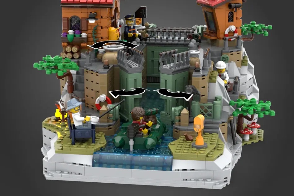 LEGO Ideas Working Canal Lock 11