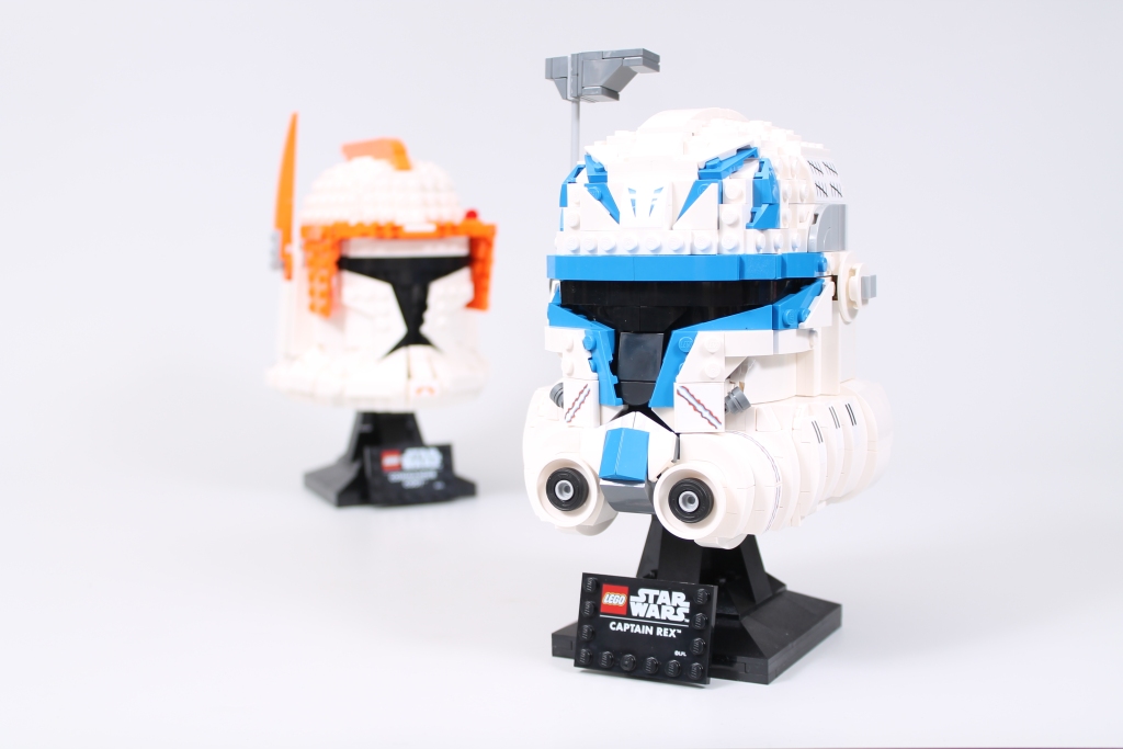 LEGO Star Wars 75349 Captain Rex Helmet 75350 Clone Commander Cody Helmet review comparison 4 1024x683