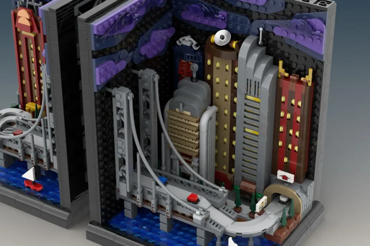 LEGO Ideas city skyline bookends 5 1200x800