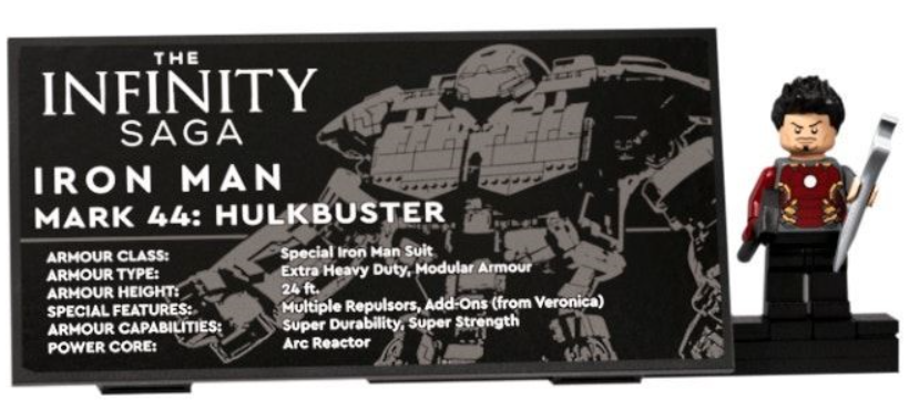 lego 76210 plaque