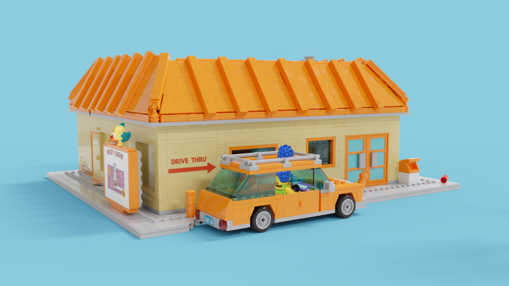 LEGO Ideas Krusty Burger drive thru