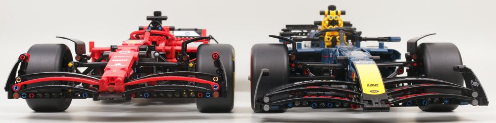 LEGO Technic 42207 Ferrari SF 24 F1 Car 42206 Oracle Red Bull Racing RB20 F1 Car comparison 14 1024x254