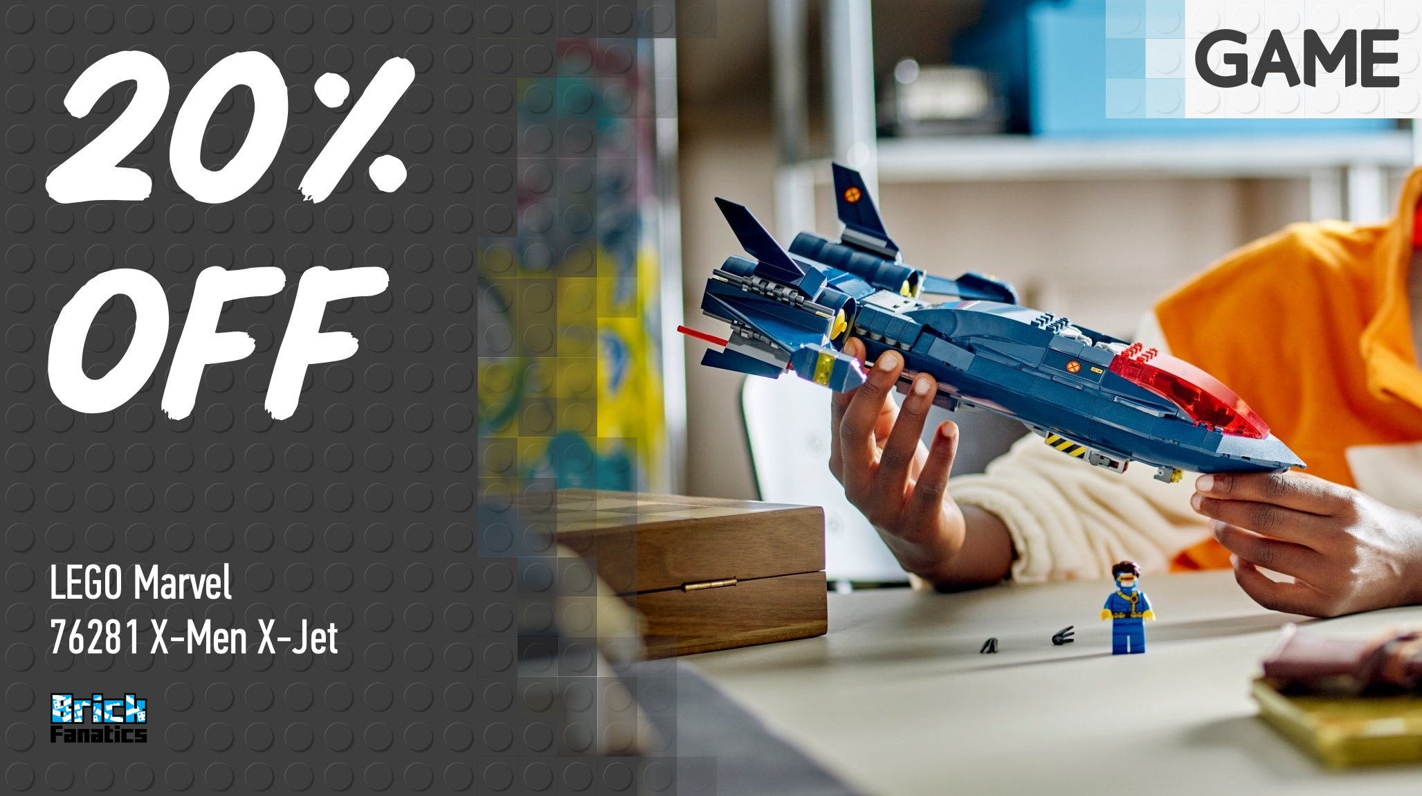 Lowest price yet on LEGO Marvel X-Men X-Jet