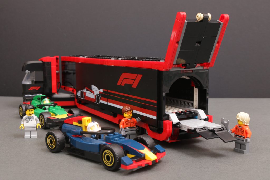 LEGO City 60445 F1 Truck with RB20 AMR24 F1 Cars review 4 1024x683