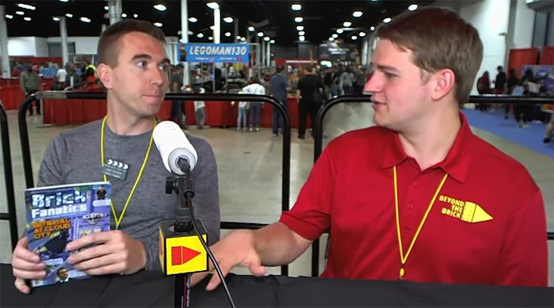 Beyond the Brick checks out Brick Fanatics Magazine during Brick Fest Live LEGO event