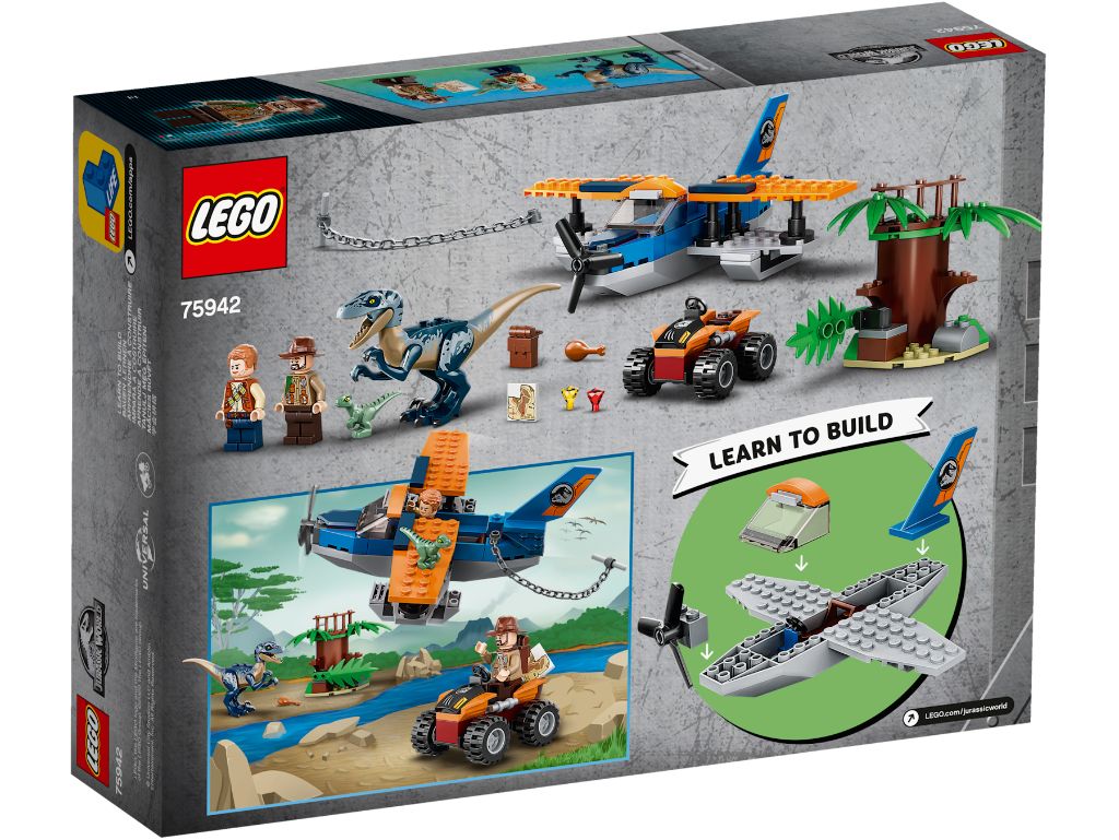 LEGO Jurassic World 75942 Velociraptor Biplane Rescue Mission 2