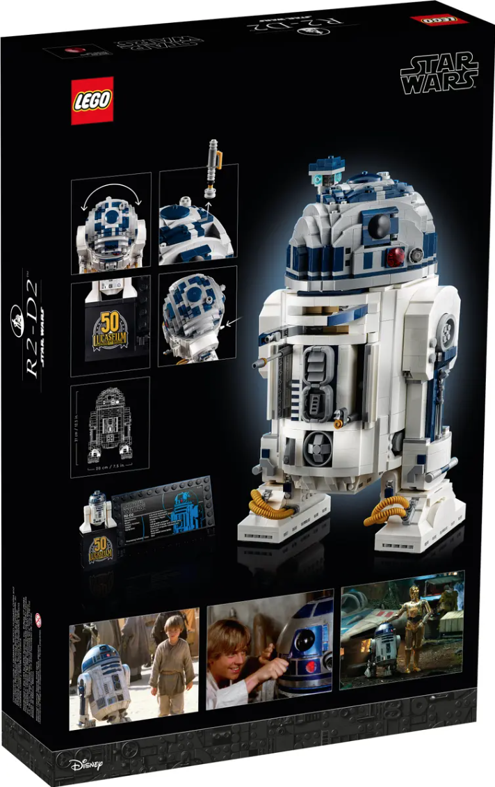 LEGO Star Wars 75308 R2 D2 box back