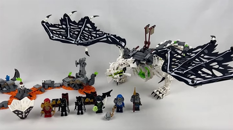 First look at LEGO NINJAGO 71721 Skull Sorcerer's Dragon