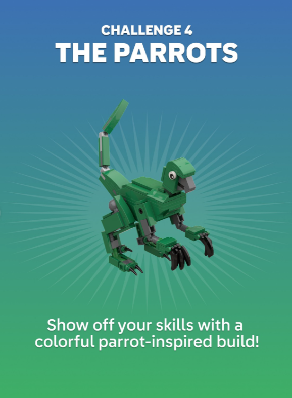 LEGO BrickLInk 25 Days of Building Parrot Build Challenge