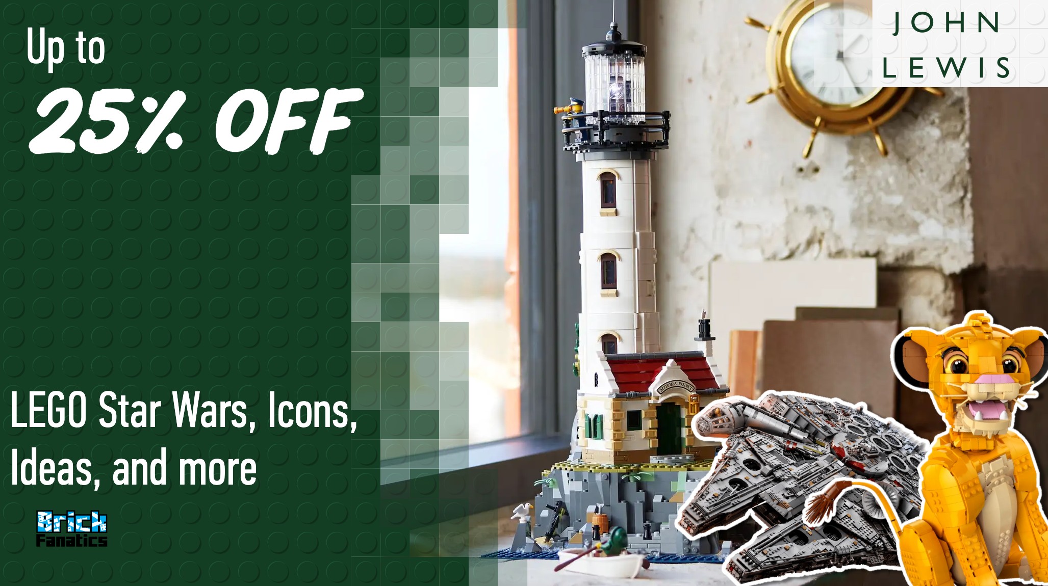 Huge LEGO sale now on at John Lewis, including Star Wars, Icons, Ideas and more