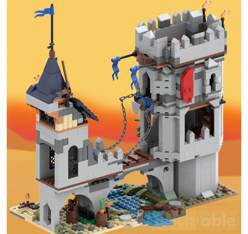 Rebrickable LEGO 31168 Bridge Keep alt build 2