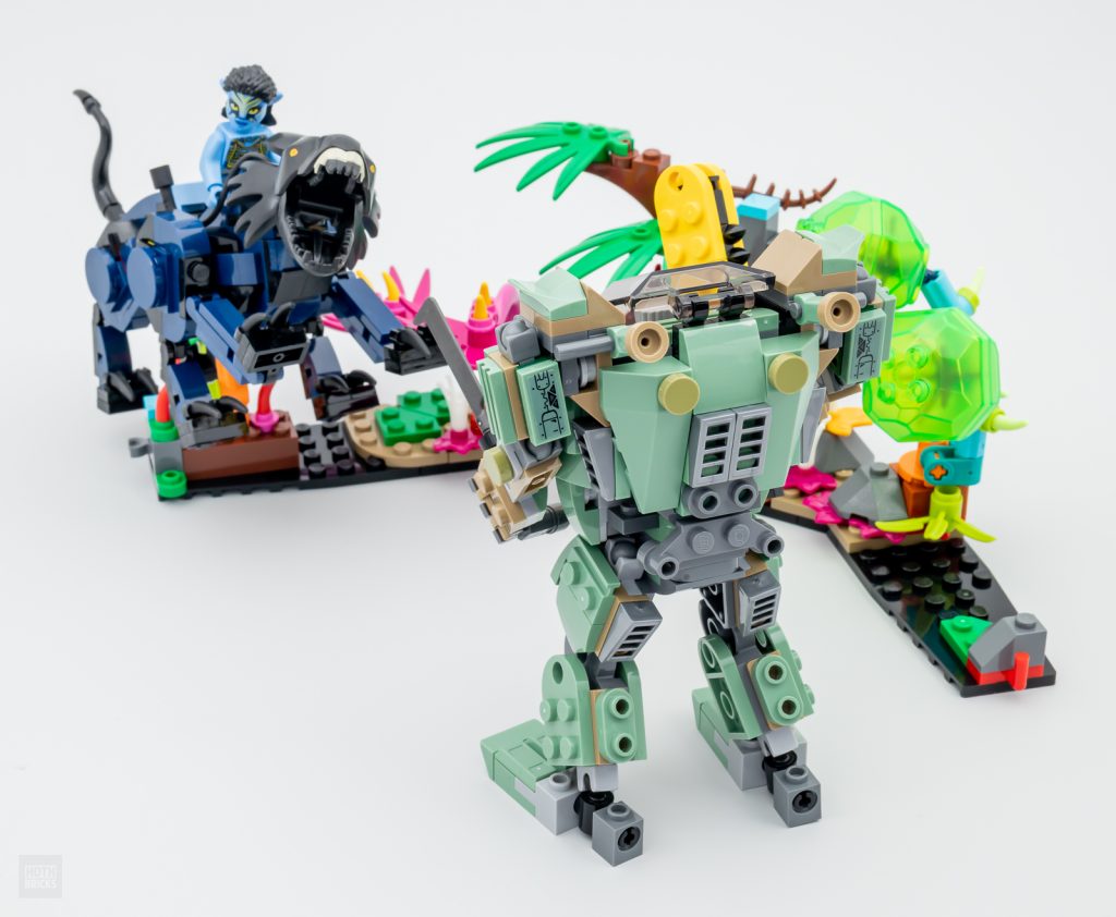LEGO Avatar 75571 Neytiri Thanator vs. AMP Suit Quaritch Hoth Bricks Critics Review 1 1024x842