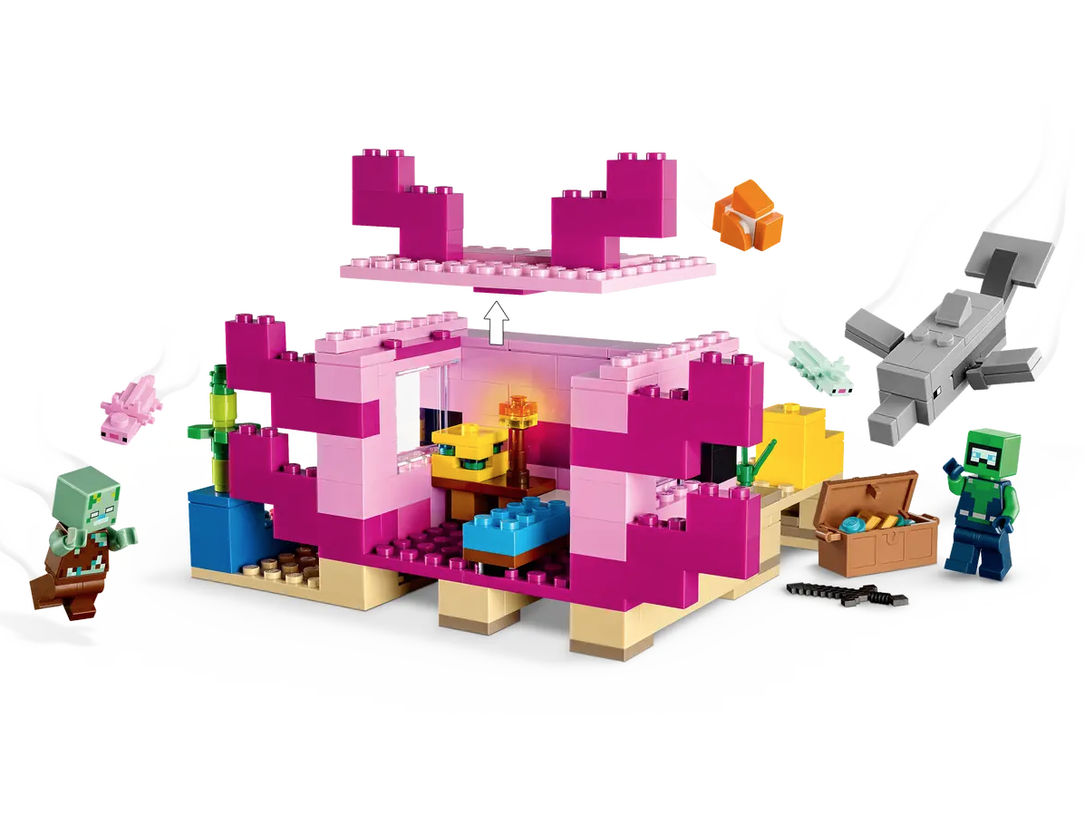 LEGO Minecraft 21247 The Axolotl House 2
