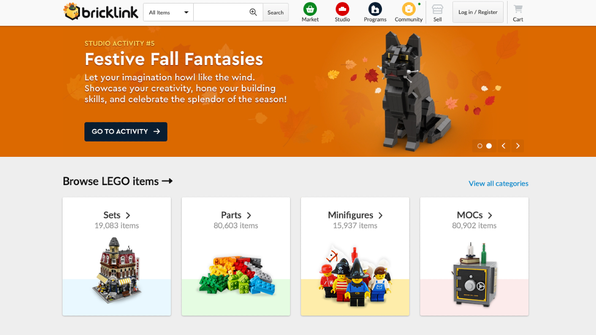 LEGO BrickLink website now back up and running